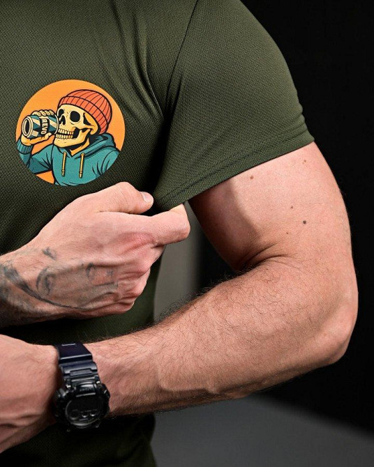 Тактична потовідвідна футболка Revo oliva ПП7726 Одеса - фото 3