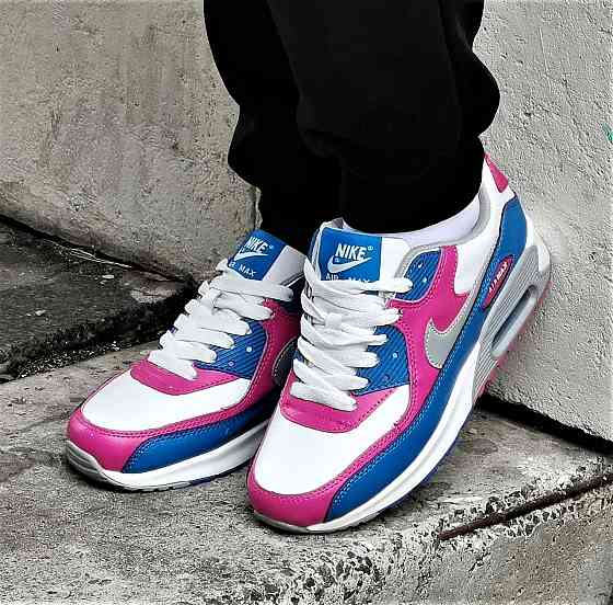 Кроссовки Nike 90 Женские Разноцветные с Амортизацией Цветные Найк (размеры: 37,38,39,40,41) Видео Обзор Днепр