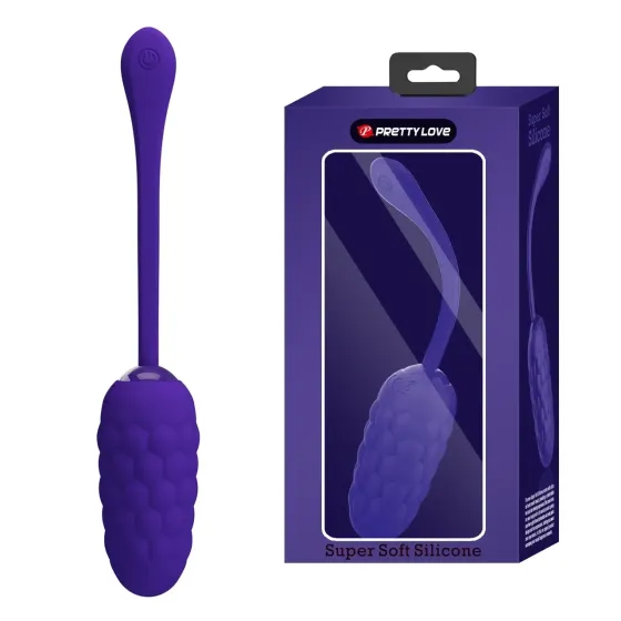 Виброяйцо с рельефным дизайном Pretty Love - MARINA EGG Purple, BI-014708-3 Sex Aura Киев