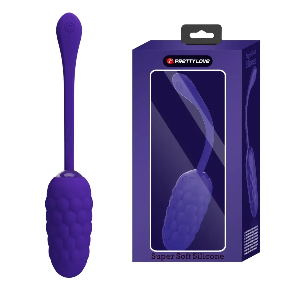 Виброяйцо с рельефным дизайном Pretty Love - MARINA EGG Purple, BI-014708-3 Sex Aura Киев - изображение 1