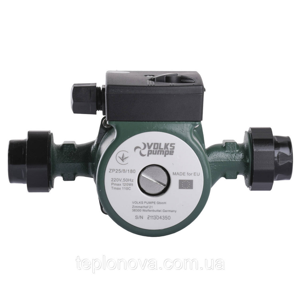Насос циркуляційний VOLKS pumpe ZP25/8 180 мм + гайки Чернівці - фото 1