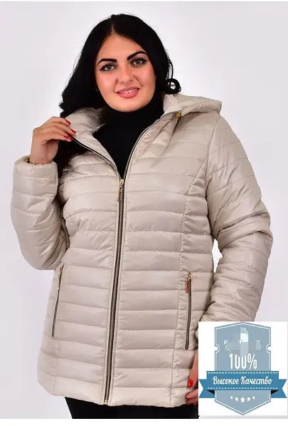 Демісезонна подовжена жіноча куртка батал. Курточка весни-осінь великих розмірів. 54-74р. Київ - фото 5