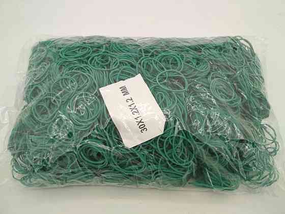 Резинка для финсации денег  №30 ( зеленая )*1,2мм  1 кг 