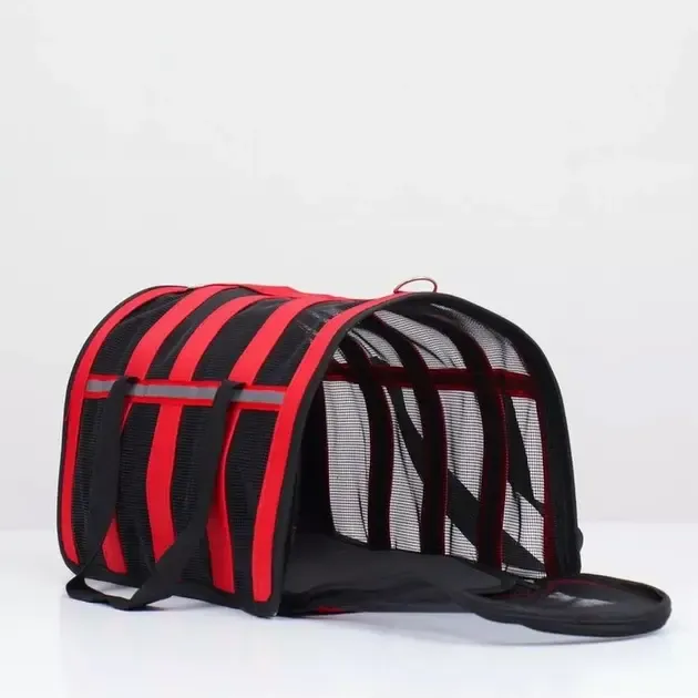 Красный Сумка переноска для кошек и собак CosmoPet CP-46 Коломыя - изображение 2