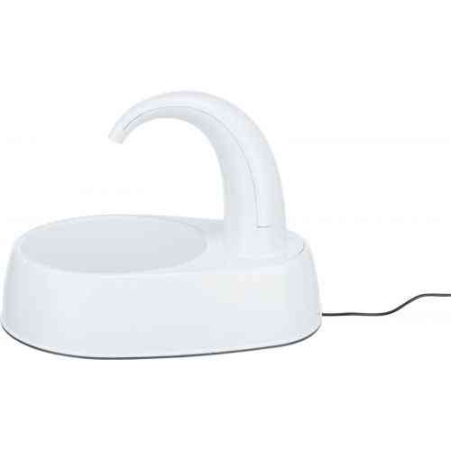 Поїлка-фонтан Trixie Curved Stream для собак біла пластик 2,5 л 25х24,5х35 см Київ