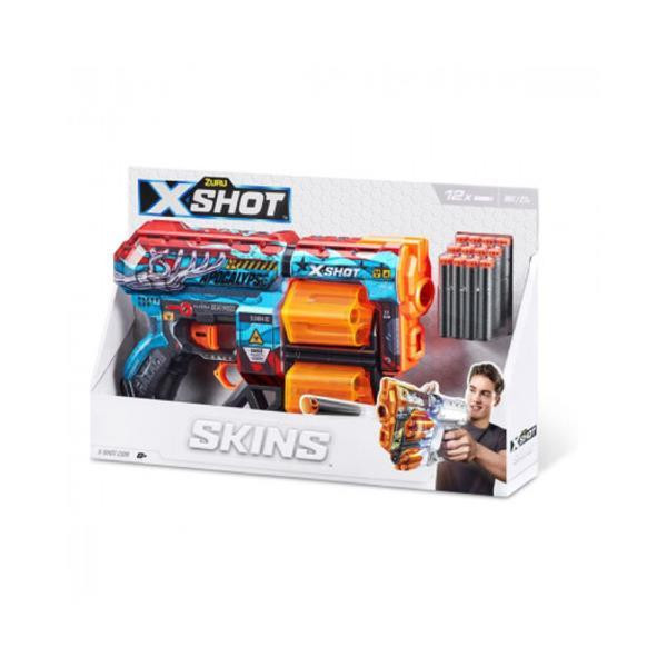 Скорострельный бластер X-Shot Skins Dread Apocalypse 12 патронов (36517G) Харьков - изображение 6