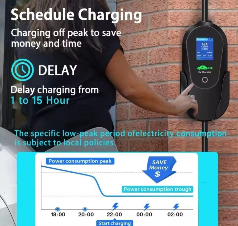 3.6кВт 16А Type 1 Type 2 WiFi 3.5м кабель зарядка електромобіль. Харків - фото 5