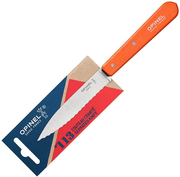 Кухонний Ніж зубчастий Opinel No.113 "Serrated" (001921) Нержавіюча сталь Нововолинськ - фото 4