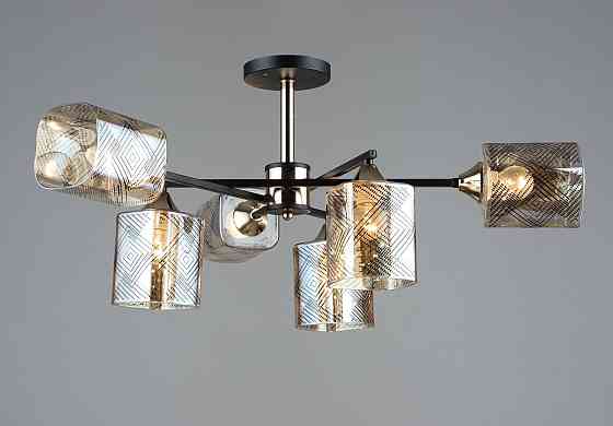 SIRIUS Люстра у вітальню Sirius B A4080/6 BK+FGD Коломыя