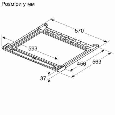 Аксесуар до пральних машин Siemens WZ27510 сполучна планка (WZ27510) Вінниця