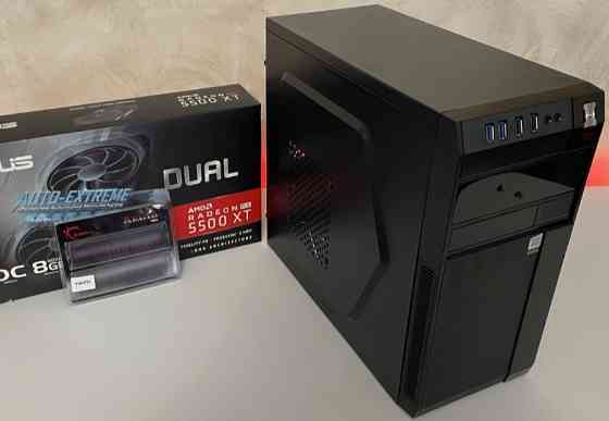 Игровой ПК i3 10100 , 16Gb. RX 5500XT 8Gb. SSD Windows 11 Pro. Киев