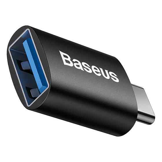 Перехідник Baseus Ingenuity Mini OTG Type-C to USB-A 3.1 ZJQ000001 (Чорний) Николаев