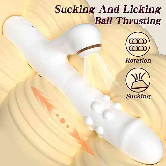 Вібратор - Silicone Vibrator 3 rotating, 7 licking functions Sex Aura Київ