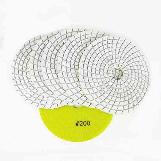 Круг алмазний шліфувальний на липучці 125мм, зерно 80 (черепашка) Харків