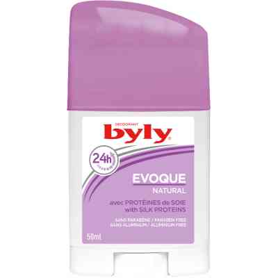 Дезодорант Byly Стік Evoque Natural Захист 24 години З протеїнами шовку для чутливої шкіри 50 мл (8411104017696) Вінниця