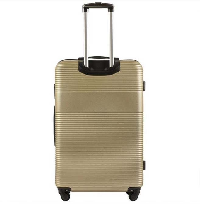 Валіза пластикова WINGS 5398 велика 75 см шампань Київ - фото 4