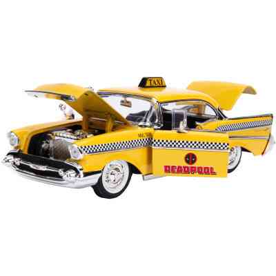 Машина Jada металева "Марвел. Жовте таксі" Чеві Бел Ейр (1957) з фігуркою Дедпула 1:24 (253225001) Вінниця