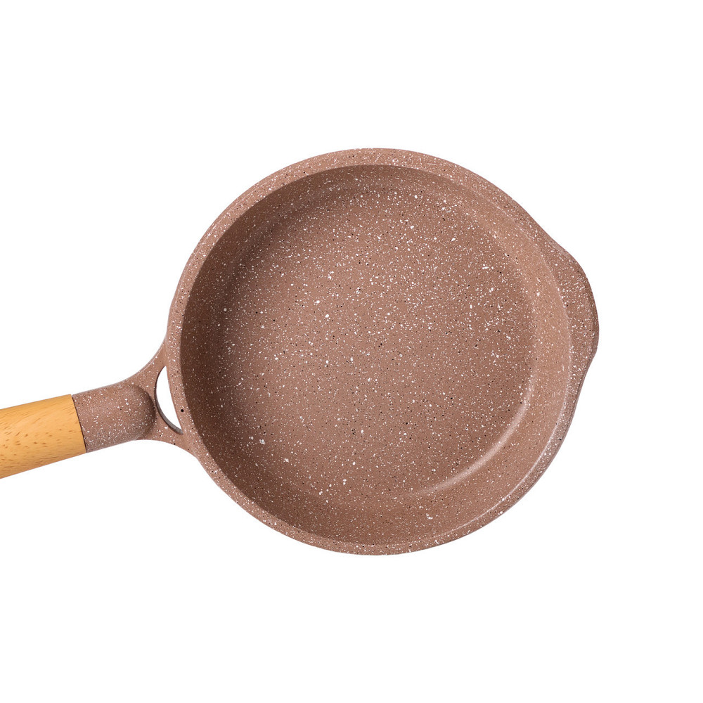 Мраморная алюминиевая сковорода с антипригарным покрытием 1 литр Ø 20 см кофейная MGC HP-4-421CO Киев - изображение 2