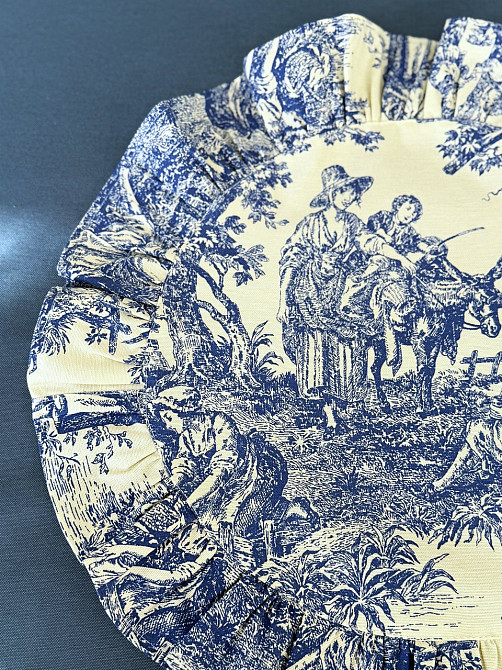 Ecotton Серветка сервірувальна з рюшами Ecotton Italiano Blue 43х43 водовідштовхуюча Коломия - фото 4