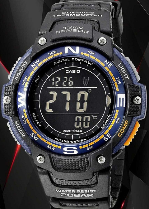 Годинник Casio SGW-100-2B із цифровим компасом, термометром. Київ - фото 8
