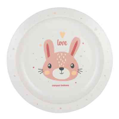 Тарілка дитяча Canpol babies CUTE ANIMALS пластикова, рожева рожевий (4/411_pin2) Вінниця