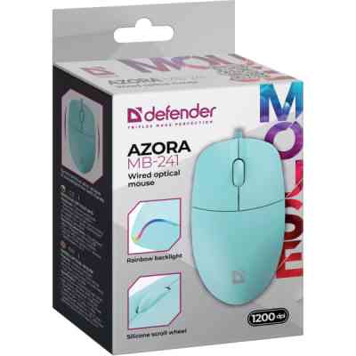 Мишка Defender Azora MB-241 LED USB Blue (52243) Вінниця