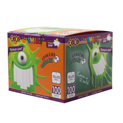 Крейда ZiBi біла, 100 шт., SMART Line (ZB.6719-12) Вінниця - фото 1