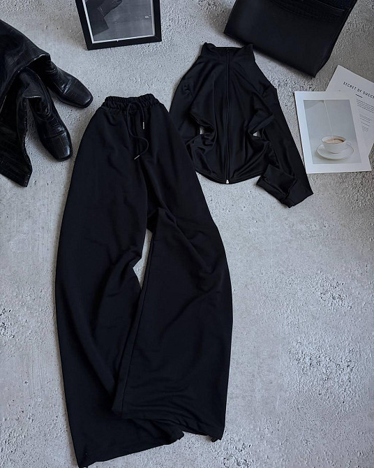 Женский стильный повседневный костюм двойка двунить Одесса - изображение 1