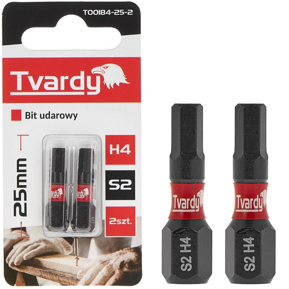 Біта удана "Tvardy" Hex H4 x 25мм Киев - изображение 1