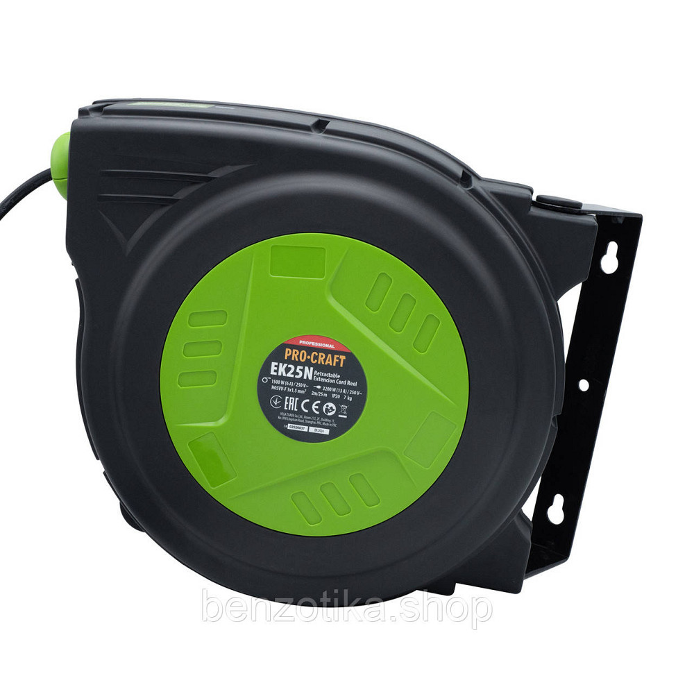 Подовжувач на котушці Procraft EK25N 3x1,5мм² 25 м Київ - фото 5