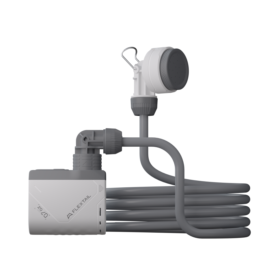 Душ портативний з насосом на акумуляторі Flextail Tiny Shower, білий Київ - фото 4