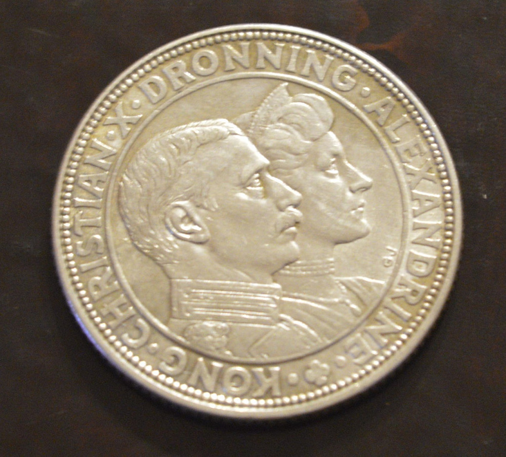 2 кроны, 1923 г Дания (Серебро) Полтава - изображение 1