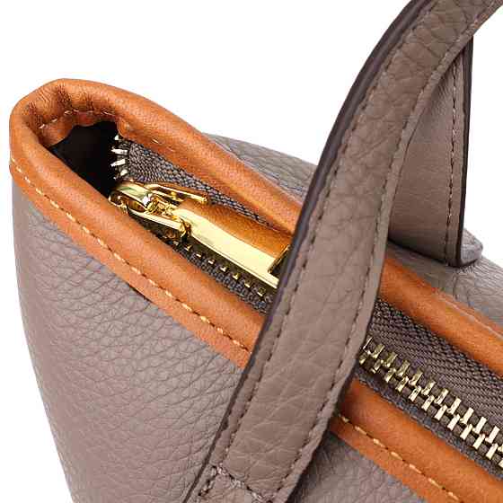 Вместительная сумка из натуральной кожи для женщин Vintage 22998 Серый Киев