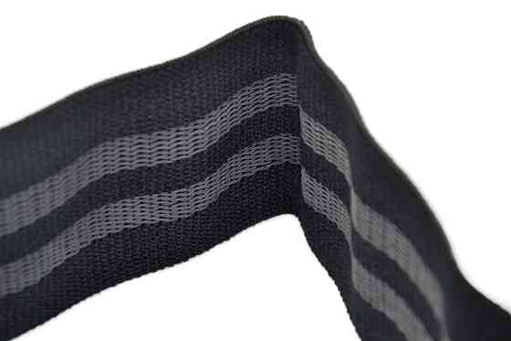 Тканева гумка для фітнесу спорту тренувань реабілітації PowerPlay 4111 Hip Band L Light Чорна 84cm Київ