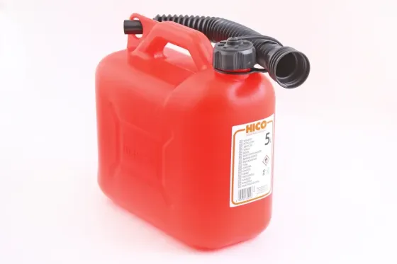Канистра пластик.  5л с гибкой лейкой Hico красная Винница