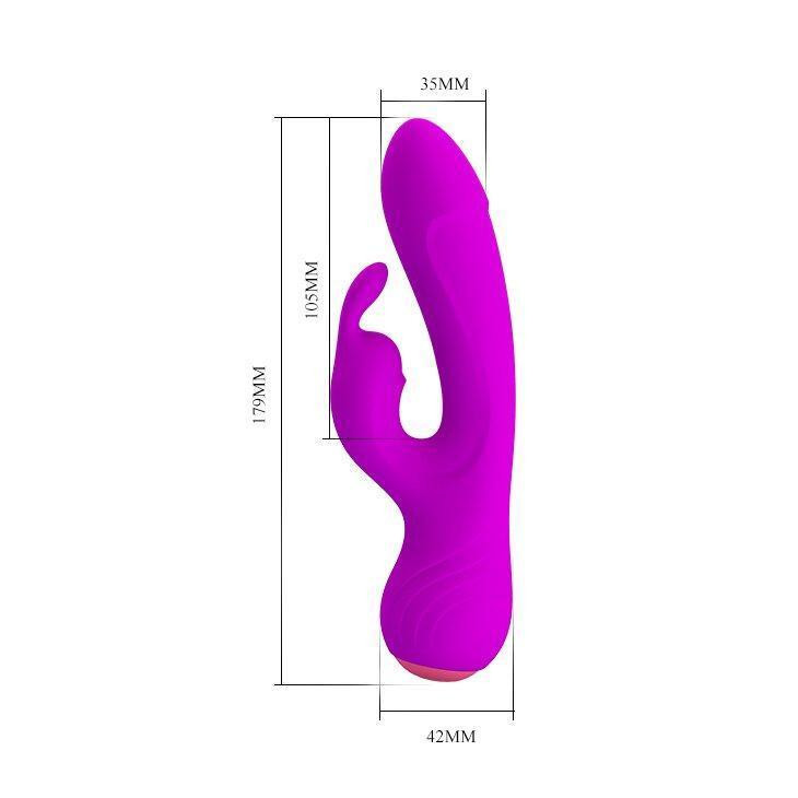 Вибромассажер с клиторальным стимулятором Pretty Love - Broderick, BI-014644 Sex Aura Киев - изображение 8