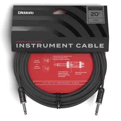 Інструментальний кабель D&apos;Addario American Stage 6m (PW-AMSG-20) Вінниця