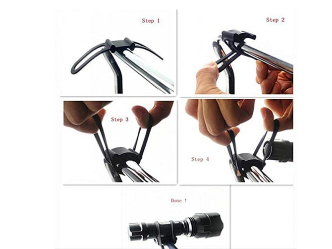 Держатель для фонарика силиконовый DJ-004 Feel Fit черный Бровары - изображение 4