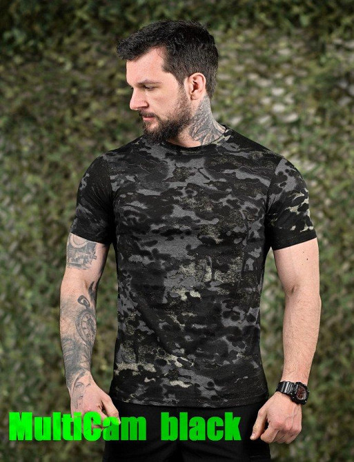 ХЛОПКОВА тактична футболка PATRIOT MultiCam black ДЛ6383 Одеса - фото 1