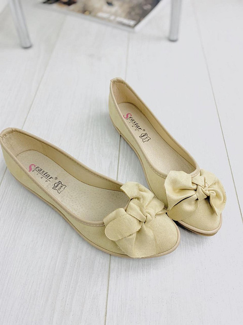 Seastar Балетки SEASTAR бежеві еко-замша 37р. (1285) Коломия - фото 1