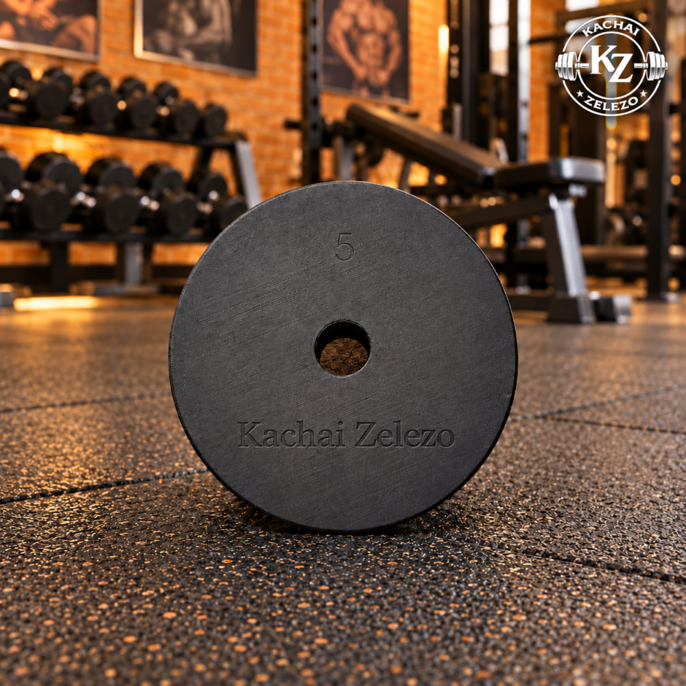 Гантелі набірні 2 по 18 кг з покриттям + Перехідник для штанги Kachai Zelezo Iron Pro Київ - фото 10