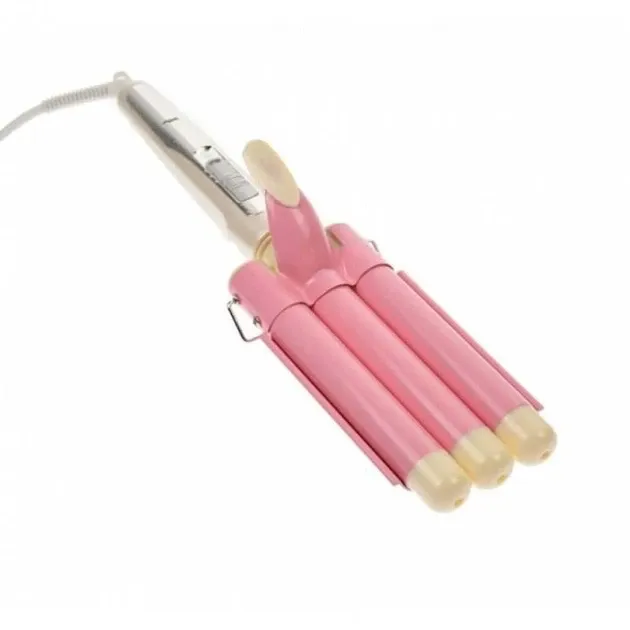 Плойка хвиля потрійна Sonar F-13, 3 температурні режими, керамічне покриття, 180-220°C, 30 Вт, білий колір Одеса - фото 3