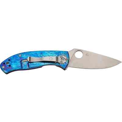 Ніж Spyderco Tenacious D2 Titanium Blue (C122TIBLD2P) Вінниця