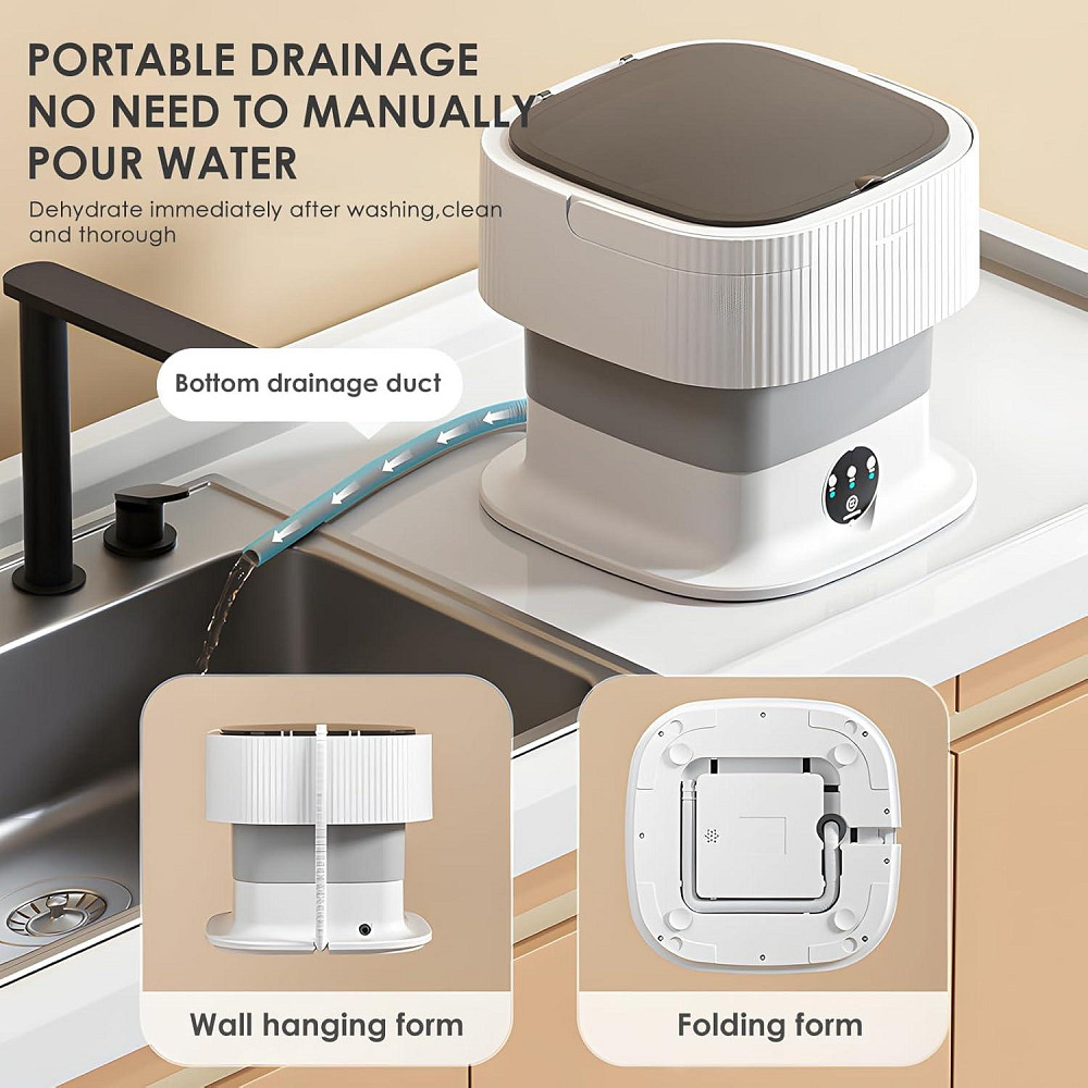 Портативна складна пральна машина 10л 30480 Луцк - изображение 2