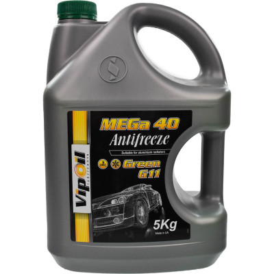 Антифриз VIPOIL G11 MEGA Green 40 5 кг (701430) Винница - изображение 1