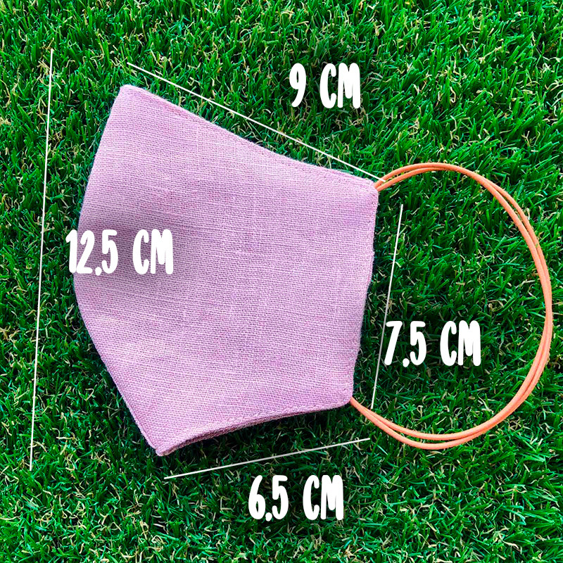 Маска защитная многоразовая из 100% ЛЬНА Размер M (Пудра) Сумы - изображение 5