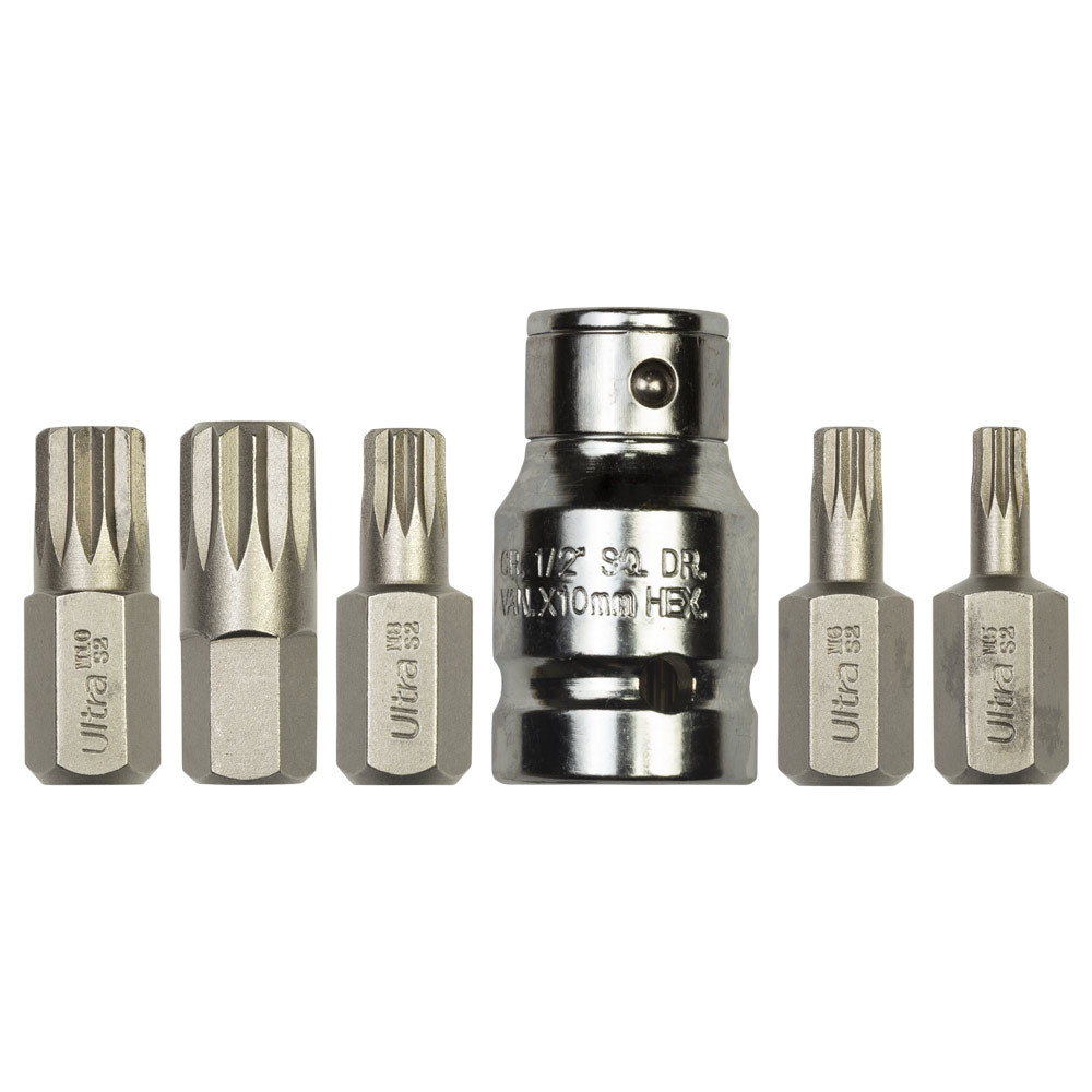 Ultra Набор бит Spline 10мм 6шт S2 (пласт кейс) ULTRA (4016982) Київ - фото 5