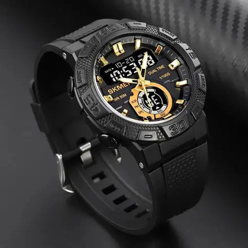 Армійські електронні годинники SKMEI 1881GDBK, Тактичні армійські годинники водонепроникні ZH-79 Львів - фото 14