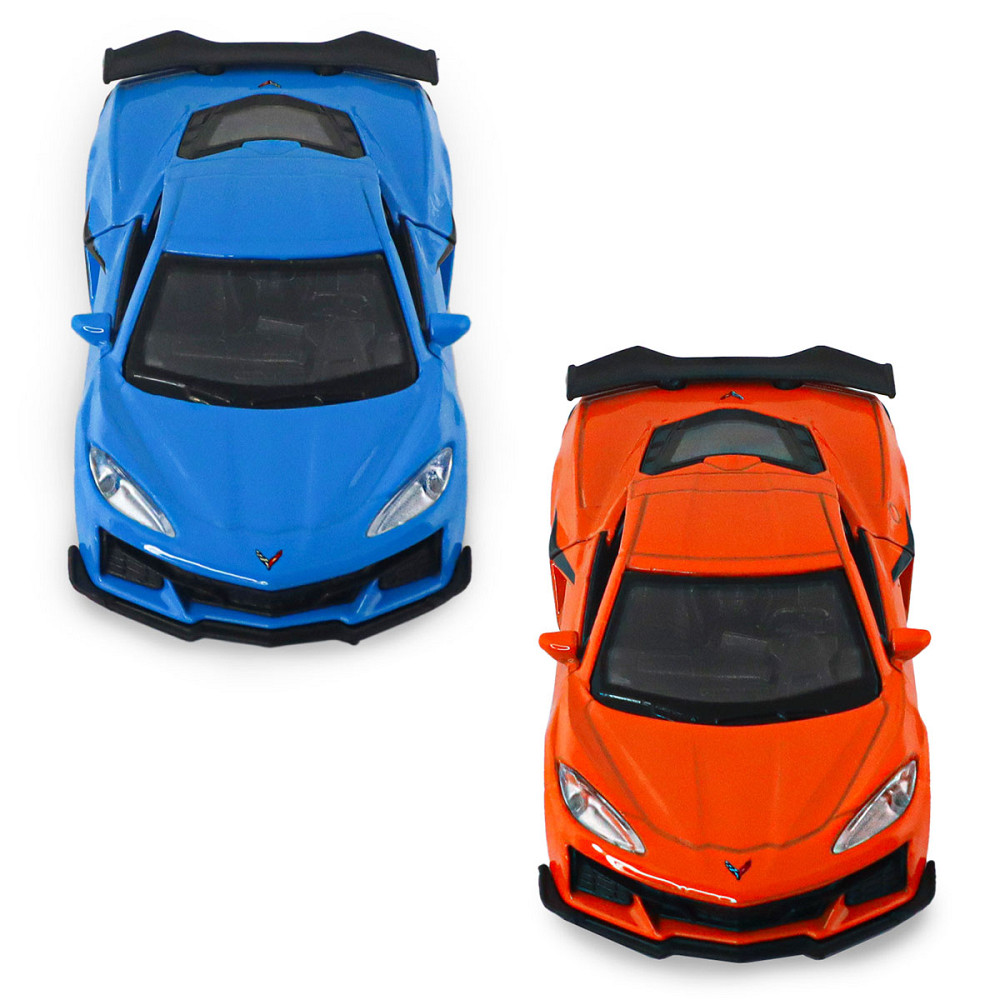 Автомодель - Chevrolet Corvette Z06 2023 (помаранчевий, світло-блакитний) Дніпро - фото 15