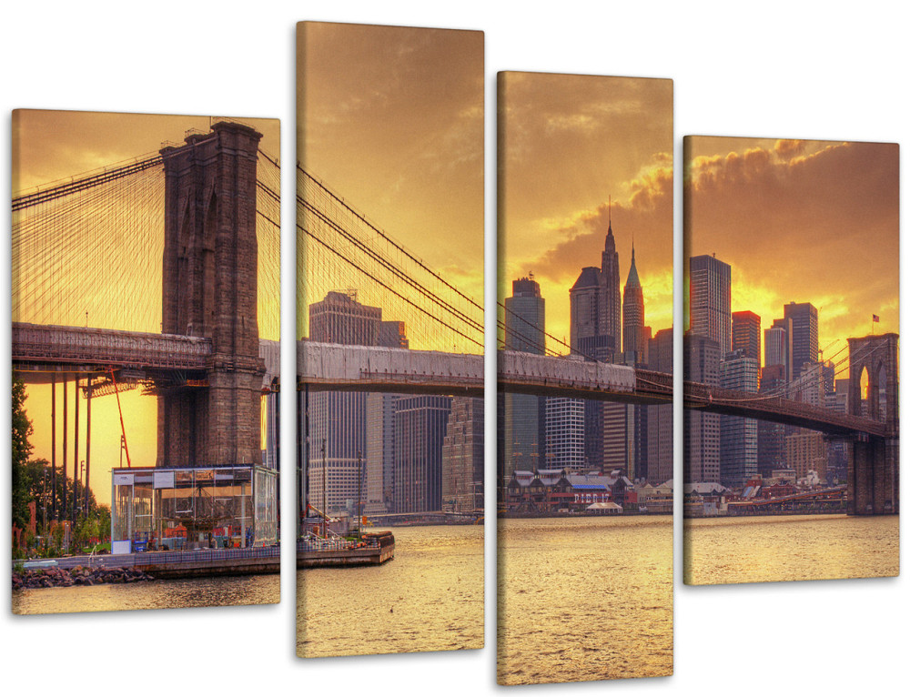 Модульная картина Город Закат Art-72_4 110x160 см Киев - изображение 1